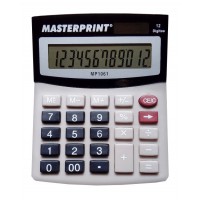 Calculadora Eletrônica de Mesa 12 Dígitos Bateria/Solar Masterprint - MP 1061