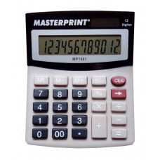 Calculadora Eletrônica de Mesa 12 Dígitos Bateria/Solar Masterprint - MP 1061