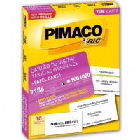 Cartão de Visita 100 Folhas Pimaco - 7188 - Envelope 1.000 unid.