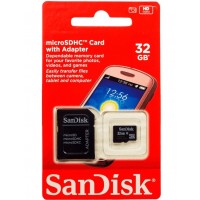 Cartão de Memória microSDHC 32GB Classe 4 SanDisk