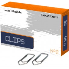 Clips Galvanizado Nº 2 - Caixa 100 unid.