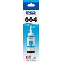 Garrafa de Tinta Epson Ecotank T664 220 Ciano 70ml Original - T664220-AL