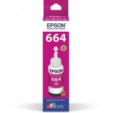 Garrafa de Tinta Epson Ecotank T664 320 Magenta 70ml Original - T664320-AL