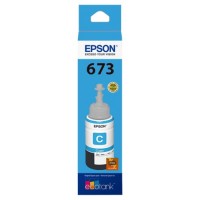 Garrafa de Tinta Epson Ecotank T673 220 Ciano 70ml Original - T67322A