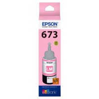 Garrafa de Tinta Epson Ecotank T673 620 Magenta Claro 70ml Original - T67362A