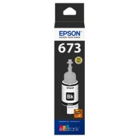 Garrafa de Tinta Epson Ecotank T673 120 Preta 70ml Original - T67312A