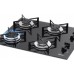 Fogão Cooktop 4 Bocas a Gás Mesa de Vidro Preto Fischer - 1519-5713