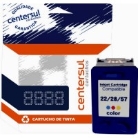 Cartucho de Tinta HP 22/28/57 XL Color 12ml Compatível