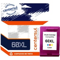 Cartucho de Tinta HP 60 XL Color 12ml Compatível