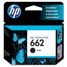 Cartucho de Tinta HP 662 Preto 2ml Original - CZ103AB