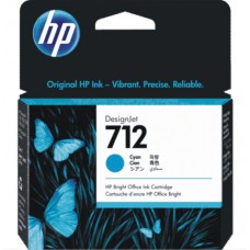 Cartucho de Tinta HP 712 Ciano 29ml Original - 3ED67A