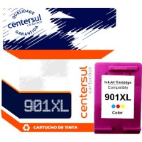 Cartucho de Tinta HP 901 XL Color 13ml Compatível