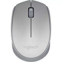 Mouse Óptico sem Fio USB Prata Logitech - M170