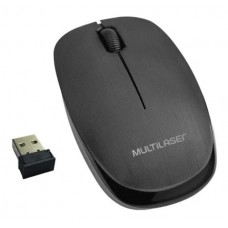 Mouse Óptico sem Fio Wireless USB Preto Multilaser - MO251