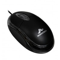 Mouse Óptico USB Preto Monocron - MN119