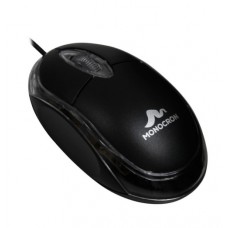 Mouse Óptico USB Preto Monocron - MN119