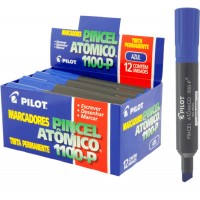 Pincel Marcador Atômico Pilot 1100-P Azul - Caixa 12 unid.