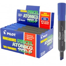 Pincel Marcador Atômico Pilot 1100-P Azul - Caixa 12 unid.